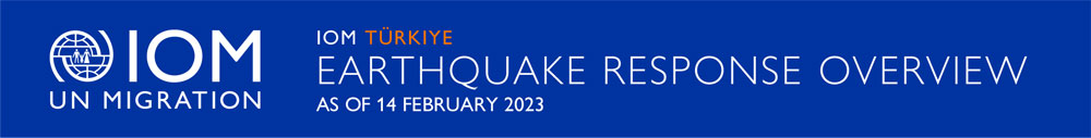 IOM Turkiye Earthquake Response Overview 14.02.2023